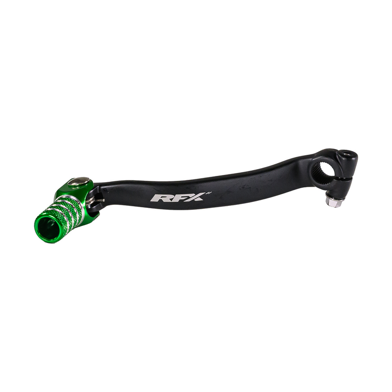 RFX Race Shift Lever Green - FXGP 21100 55GN Kawasaki KX 250 2009-2025