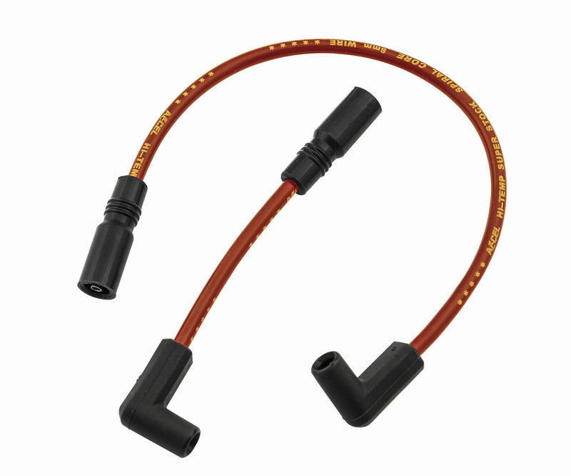 Accel Spiral Core Wire SET 8.0MM RED - 171097-R For Harley Motorcycles 1999-2017