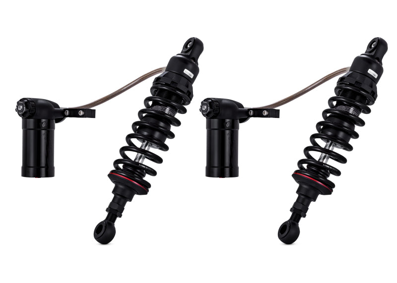 Progressive Suspension 990-2001 Progressive Harley Bagger 990 Series Shocks 12.0in Standard - Black - Photo - Primary