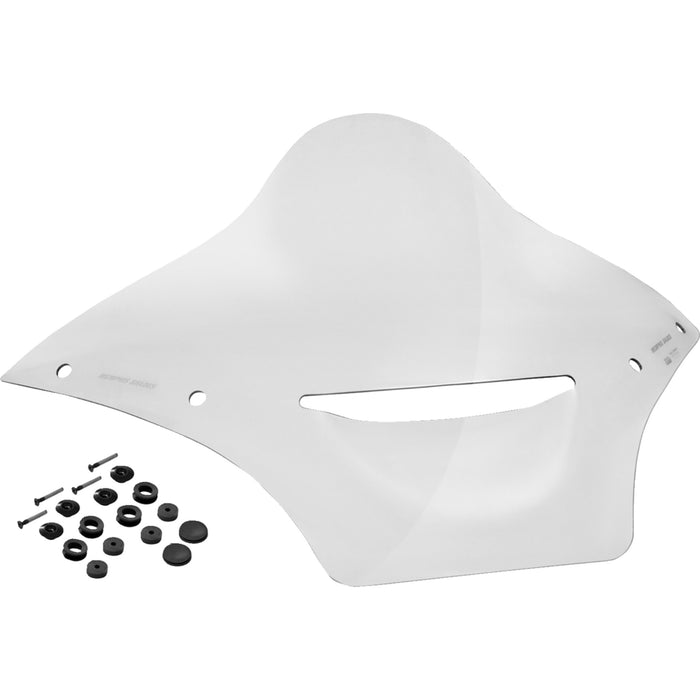 MEMPHIS SHADES 2310-0999 MBR101304 BRL Race Bubble Vented Windshield Vented Windshield - BRL Race Bubble - Clear - FLTRX
