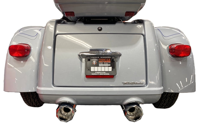Tab Performance 4.5" B.A.M Stick Slip-On Mufflers | Chrome - Chrome Straight Tips, No Baffles 121-1293-C2-NB