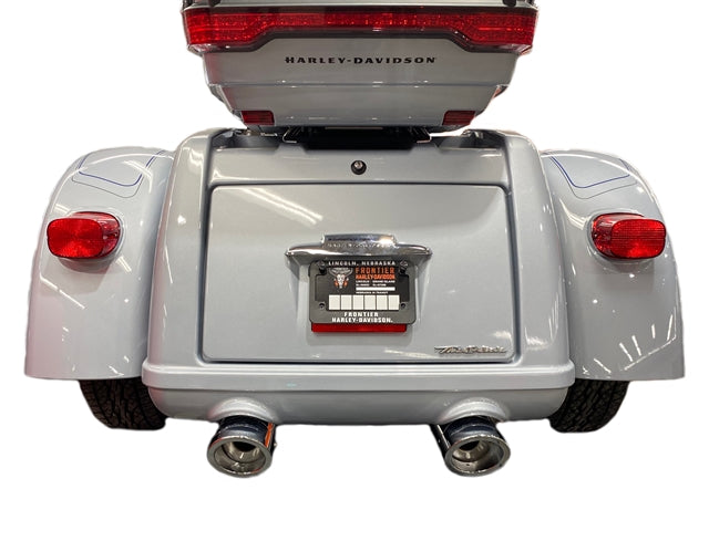 Tab Performance 4.5" B.A.M Stick Slip-On Mufflers | Chrome - No Tips, 2.5" Louvered Baffles 121-1293-N-2.5