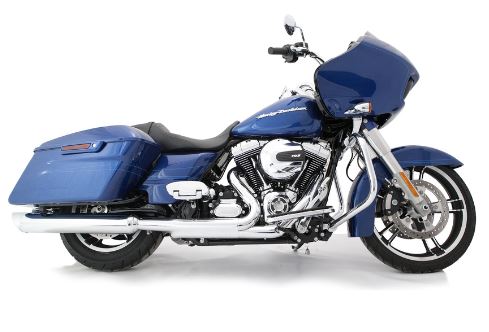 Tab Performance 4.5 Inch Chrome B.A.M Stick Slip-On Mufflers 2.5 Inch Louvered Core Baffles (Medium) - 121-1293-C-2.5 For Harley Touring 1995-2025