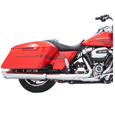 Tab Performance 4" B.A.M. Stick Slip-On Mufflers Chrome - 121-1295 For Harley Touring 2017-2026