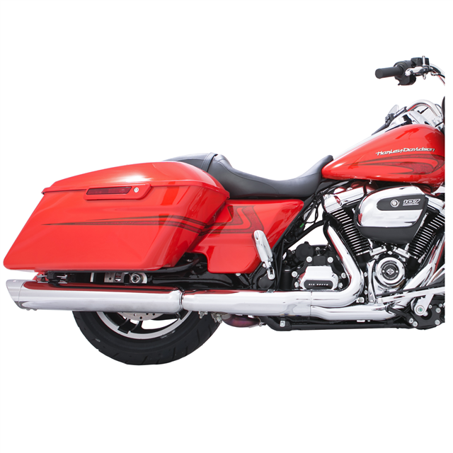 Tab Performance 4" B.A.M. Stick Slip-On Mufflers Chrome - 121-1295 For Harley Touring 2017-2026