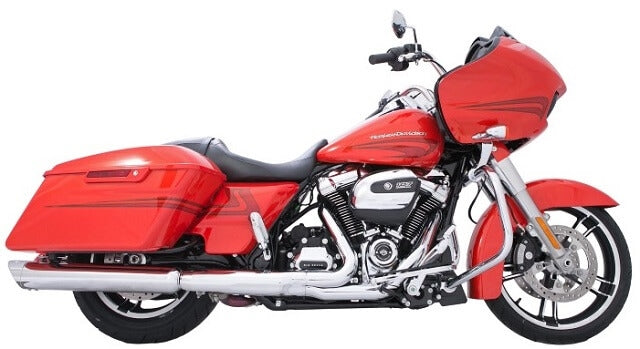 Tab Performance 4" B.A.M. Stick Slip-On Mufflers Chrome - 121-1295 For Harley Touring 2017-2026