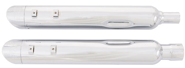 Tab Performance 4" B.A.M. Stick Slip-On Mufflers Chrome - 121-1295 For Harley Touring 2017-2026