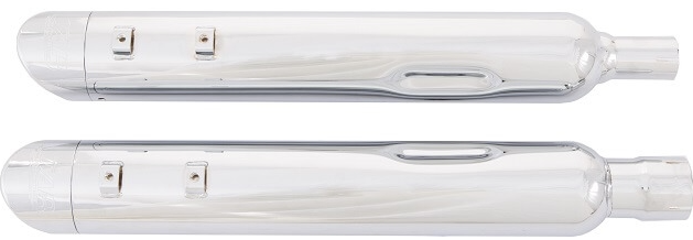 TAB Performance-4" B.A.M. Stick Slip-On Mufflers - Chrome