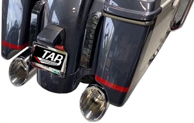 Tab Performance 50 Cal (5") Slip-On Mufflers | Chrome - 2017-Up, No Tips, No Baffles 121-1299-2017-UP-N-NB