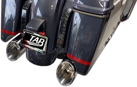 Tab Performance 50 Cal (5") Slip-On Mufflers | Chrome - 1995-2016 Touring, Chrome Straight Tips, No Baffles 121-1299-95-2016-C2-NB