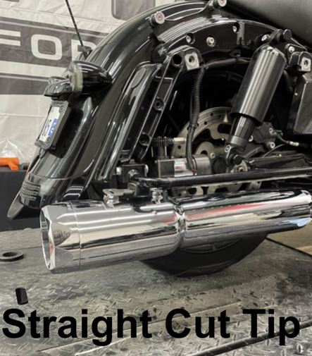 Tab Performance 50 Cal 5 Inch Diameter Pipe Slip-On Mufflers Harley Davidson Touring Chrome 2.5 Inch - 121-1299-C2-2.5 For Harley Touring 2017-2026