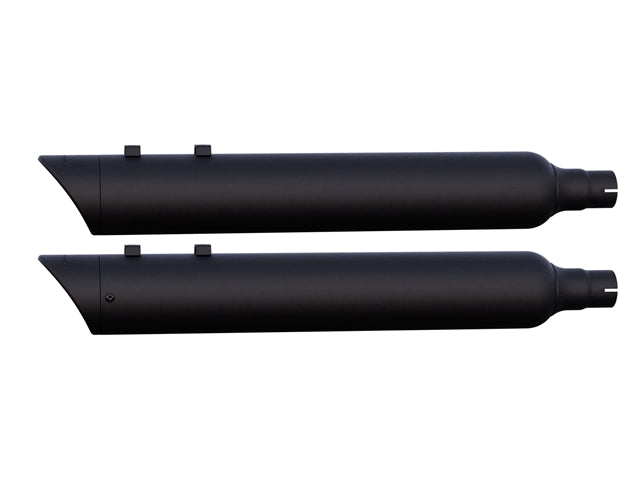 Tab Performance 4" B.A.M. Stick Slip-On Mufflers For International European Spec Trike Models Black - 121-2290-B-Z For Harley Touring 2021-2026
