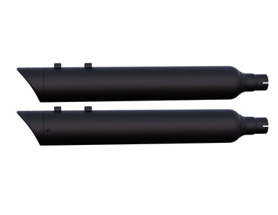 Tab Performance 4" B.A.M. Stick Slip-On Mufflers For International European Spec Trike Models Black - 121-2290-B-Z For Harley Touring 2021-2026