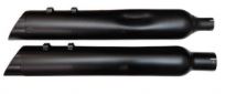 Tab Performance 4.5 Inch Black B.A.M Stick Slip-On Mufflers For Harley Davidson Trike Models Zombie - 121-2293-B-Z For Harley Touring 1995-2025