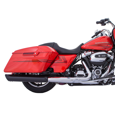 Tab Performance 4" B.A.M. Stick Slip-On Mufflers | Black - Black Slash Tips, Zombie Baffles 121-2295-B-Z