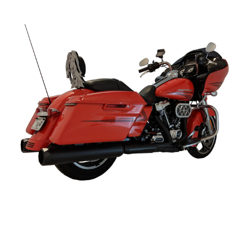 Tab Performance 4.5" B.A.M. Stick Slip-On Mufflers | Black - Black Slash Tips, Zombie Baffles 121-2297-B-Z