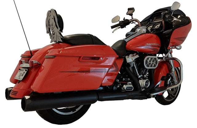 Tab Performance 4.5" B.A.M. Stick Slip-On Mufflers | Black - Chrome Straight Tips, No Baffles 121-2297-C2-NB