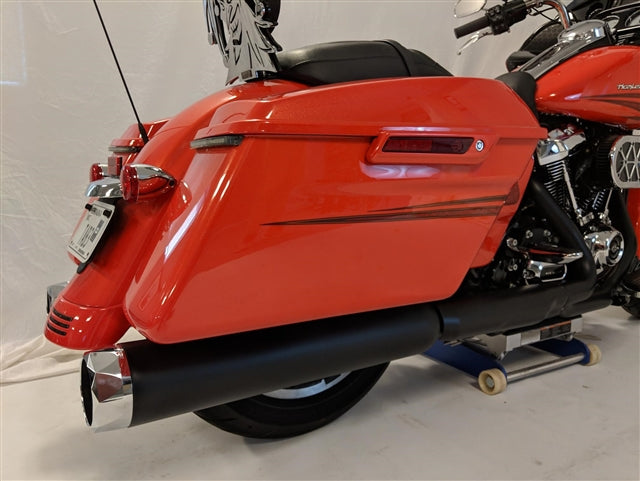 Tab Performance 4.5" B.A.M. Stick Slip-On Mufflers | Black - Black Straight Tips, No Baffles 121-2297-B2-NB