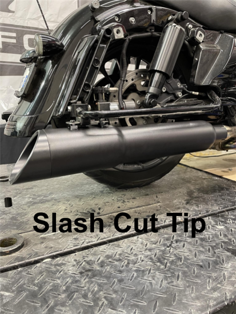 Tab Performance 50 Cal (5") Slip-On Mufflers | Black - 1995-2016 Touring, Black Slash Tips, Zombie Baffles 121-2299-95-2016-B-Z