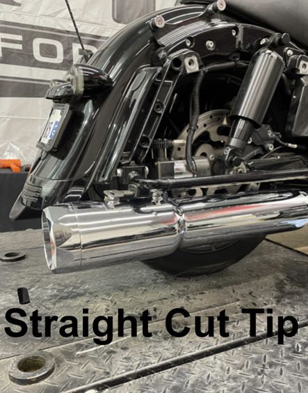 Tab Performance 50 Cal 5 Inch Diameter Pipe Slip-On Mufflers Harley Davidson Touring Black Zombie - 121-2299-C2-Z For Harley Touring 2017-2026