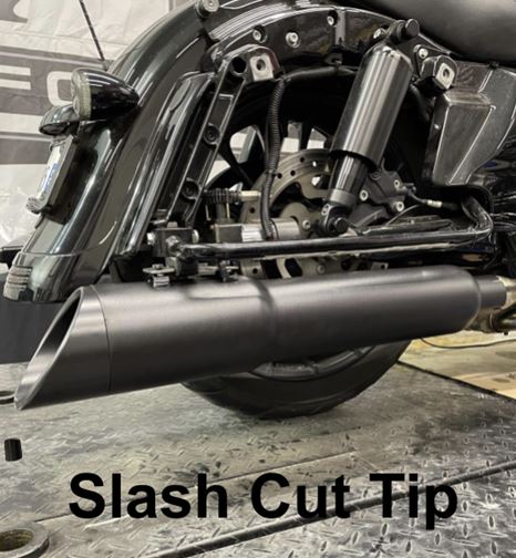 Tab Performance 50 Cal Slip-On For Touring Black 17 Up (Not Trikes) Zombie Baffles (Loud) Using Stock Cut - 121-2299-Z For Harley Touring 2017-2026