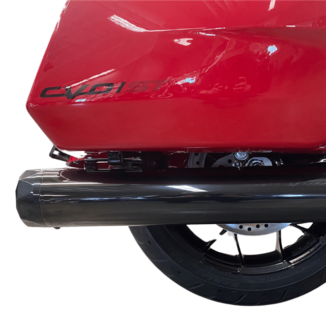 Tab Performance 4.5" B.A.M Stick Slip-On Mufflers Midnight Chrome Midnight Chrome Straight Cut, Non - 121-4297-M2-NB For Harley Touring 2017-2026