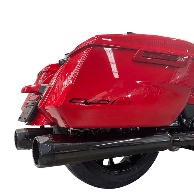Tab Performance 4.5" B.A.M Stick Slip-On Mufflers | Midnight Chrome - Midnight Chrome Slash Cut, Zombie Baffles 121-4297-M-Z