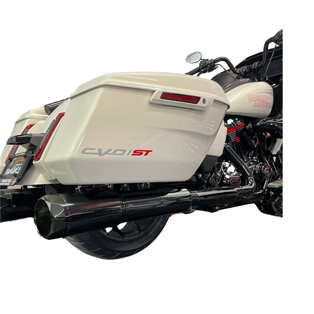 Tab Performance 50 Cal (5") Slip-On Mufflers Midnight Chrome Midnight Chrome Straight Cut, - 121-4299-2017-UP-M2-Z For Harley Touring 2017-2026