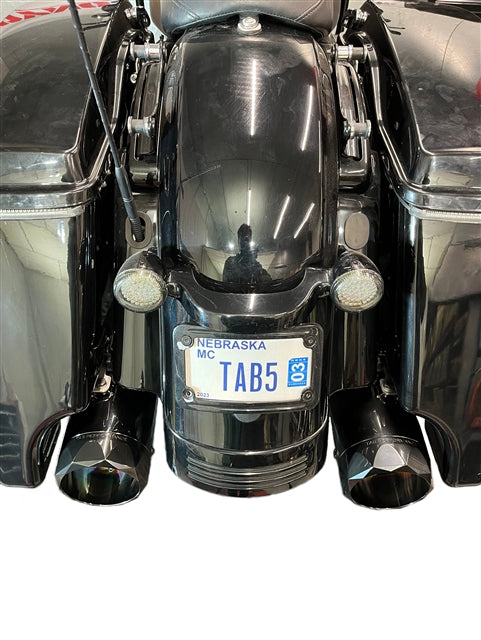 Tab Performance 50 Cal (5") Slip-On Mufflers Midnight Chrome Midnight Chrome Slash Cut, Non - 121-4299-2017-UP-M-NB For Harley Touring 2017-2026