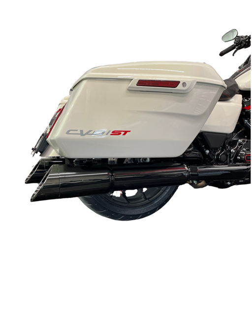 Tab Performance 50 Cal (5") Slip-On Mufflers Midnight Chrome Midnight Chrome Straight Cut, - 121-4299-2017-UP-M2-Z For Harley Touring 2017-2026
