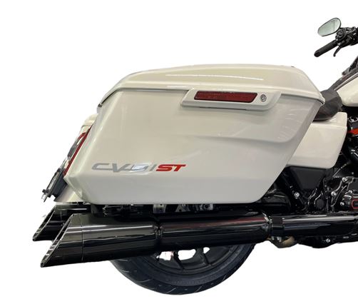 Tab Performance 50 Cal 5 Inch Diameter Pipe Slip-On Mufflers Harley Davidson Touring Midnight Chrome - 121-4299-M-2.5 For Harley Touring 2017-2026