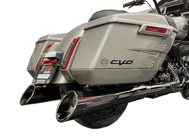 Tab Performance 50 Cal (5") Slip-On Mufflers Torched Chrome Torched Chrome Slash Cut Tip, Non - 121-5299-2017-UP-T-NB For Harley Touring 2016-2026