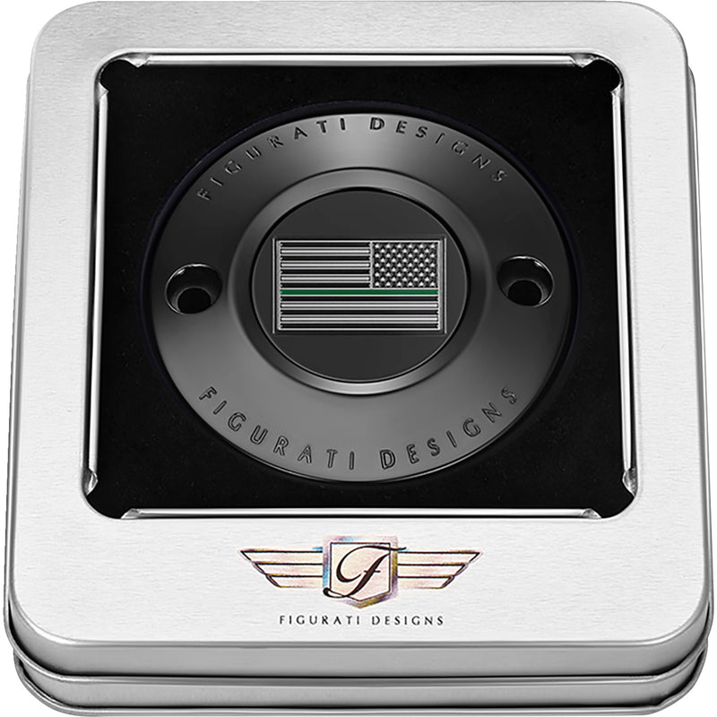 Figurati Designs Cover - FD72-TC-2H-BLK For Harley Motorcycles 2017-2022