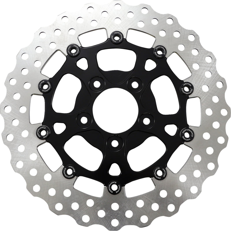 Performance Machine (pm) Brake Rotor - 0133-1535S-B For Harley Motorcycles 2000-2014