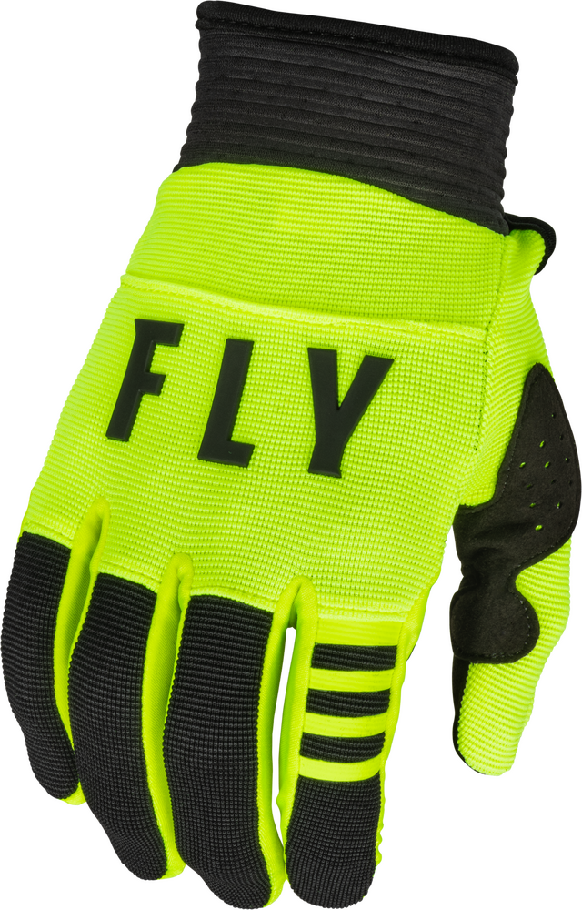 Fly Racing Youth F-16 Gloves HI-VIS Black YM