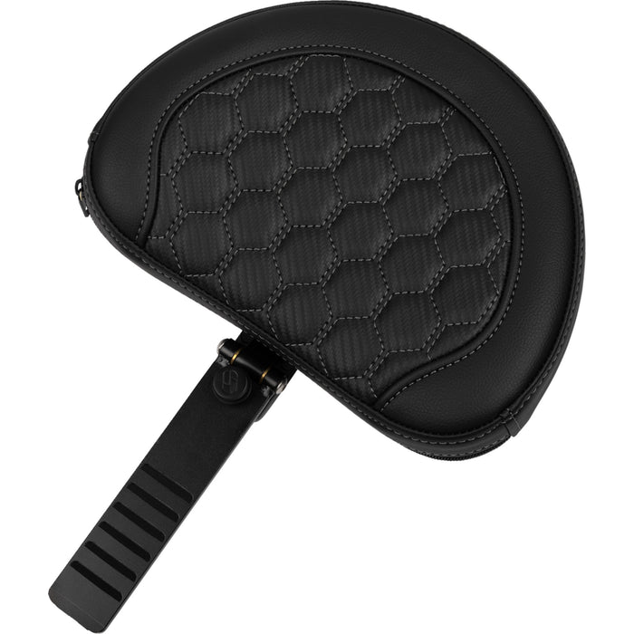 SADDLEMEN 0801-1764 823-07-190B2 Roadsofa™ Extended Reach Seat - with Backrest - Honeycomb - Dark Gray Stitch - FLTR/FLHX 23-24
