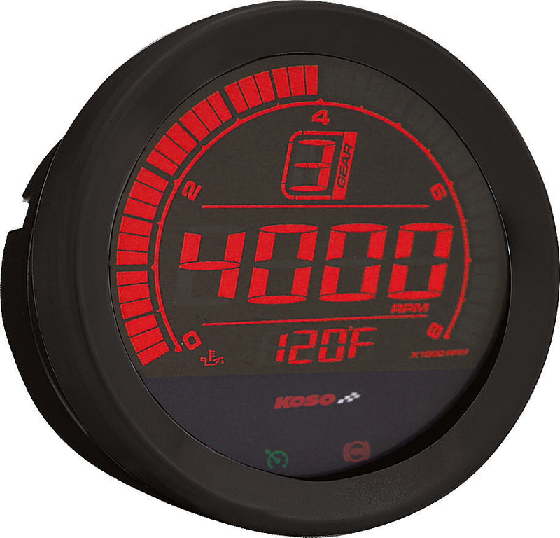 Koso North America Digital Gauge Cluster Black Bezel Flht AND Fltr - BA050903 For Harley Touring 2004-2013