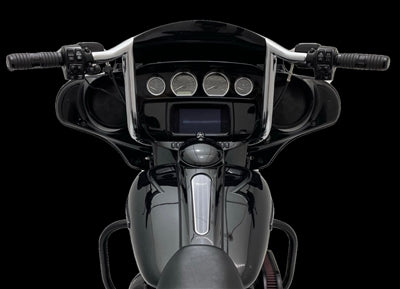 Tab Performance Folsom Prison Handlebars Street/Electra/Ultra Glide & TriGlide Ultra - - - 12", 2009-Up Tri Glide Ultra, Chrome 125-1120-12-2009-UP-CHROME