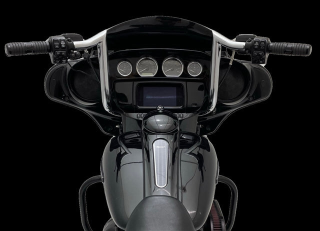 Tab Performance Folsom Prison Handlebars Street/Electra/Ultra Glide & TriGlide Ultra - - - 12", 2009-Up Tri Glide Ultra, Chrome 125-1120-12-2009-UP-CHROME