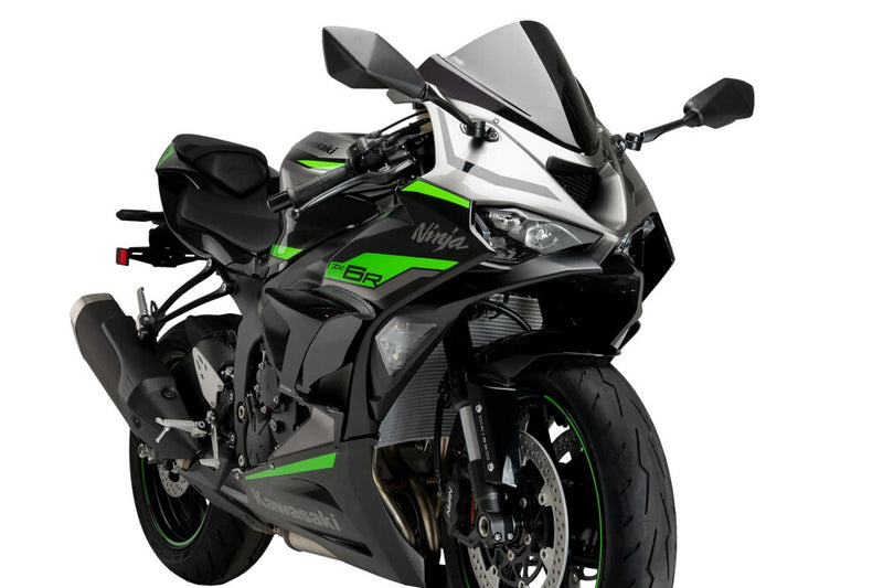 Puig Hi-Tech Parts Race Side Spoilers Black - 21858N Kawasaki Ninja 2024-2025