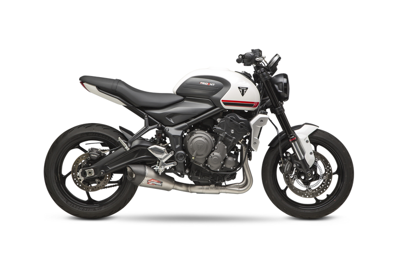 Yoshimura Exhaust AT2 Race FS SS SS CF Works - 19660AP520 Triumph Trident 660 2021-2023