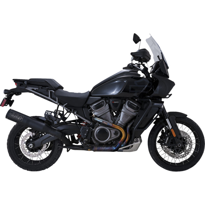 VANCE & HINES 1801-1535 46533 Adventure Hi-Output 450 Slip-On Muffler - Black - Stainless Steel