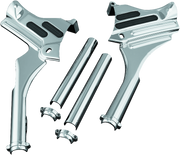 Kuryakyn 7866 Deluxe Neck Covers 95-07 Touring Models Chrome - Photo - Primary