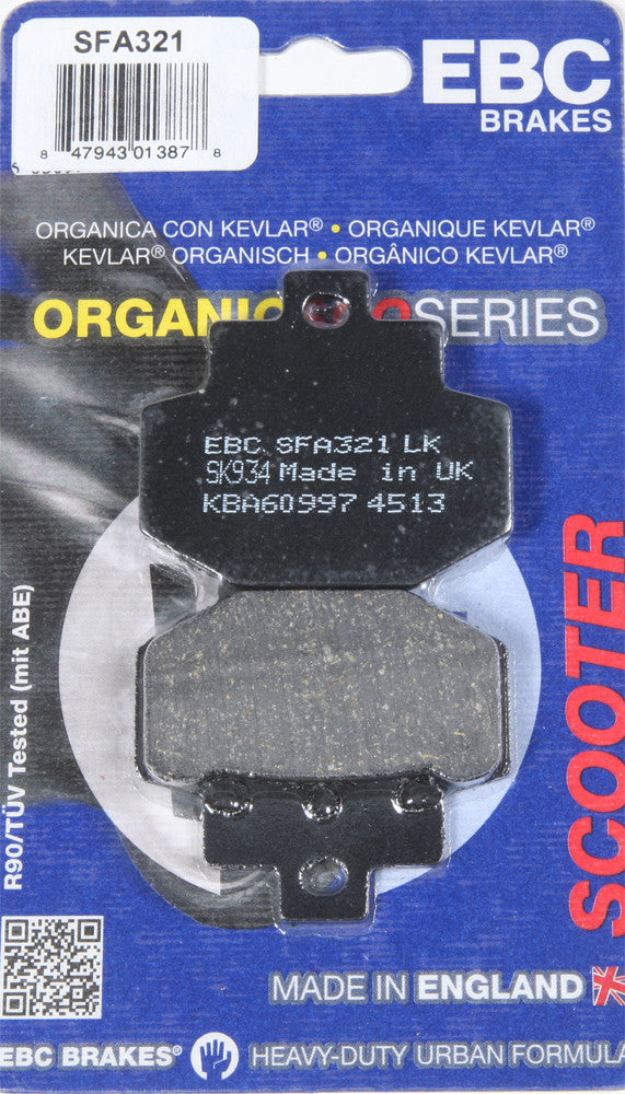 Ebc 153-321 SFA321 BRAKE PADS SFA321 ORGANIC