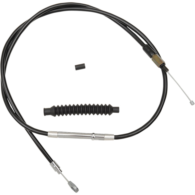 LA Choppers Black Vinyl Clutch Cable Mini Ape Hanger Handlebars - LA-8010C08B For Harley Touring 2008-2016