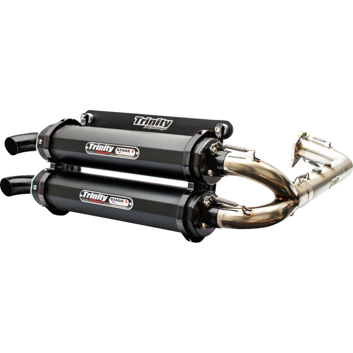 TRINITY RACING 1830-0615 TR-4153D-C2 Stage 5 Dual Exhaust System Stage 5 Dual Exhaust - Cerakote Black