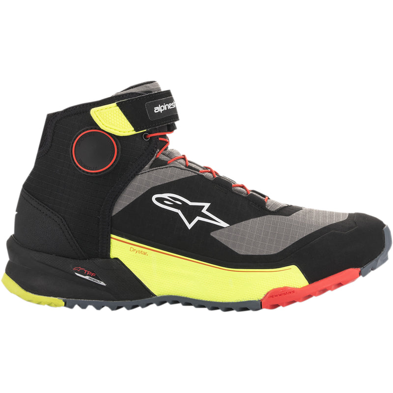 ALPINESTARS 3405-2546 2611820153810 CR-X Drystar® Riding Shoes CR-X Drystar® Shoes - Black/Red/Yellow Fluorescent - US 10