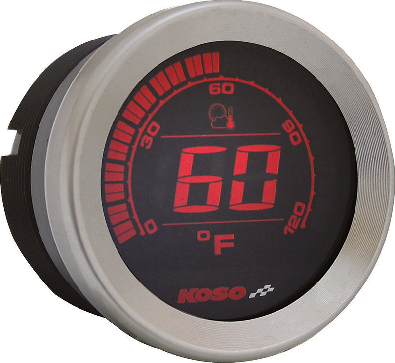 Koso North America Digital Gauge Cluster Silver Bezel Flht AND Fltr - BA050901 For Harley Touring 2004-2013