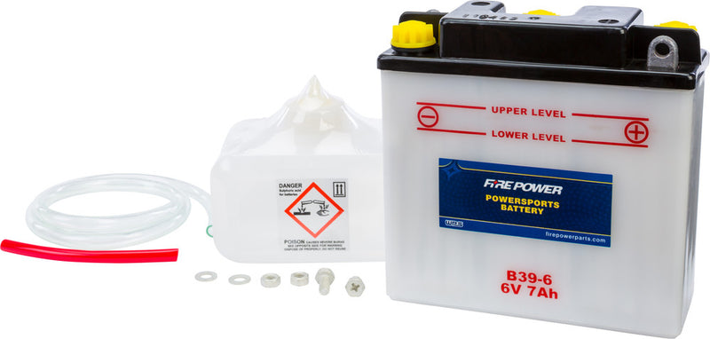 Fire Power 490-2075 B39-6 BATTERY W/ACID B39-6 6V