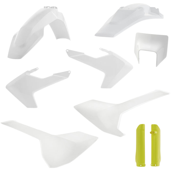 ACERBIS 1403-2778 2733436345 Replacement Plastic Kit Full Replacement Body Kit - OEM '19 White/Yellow